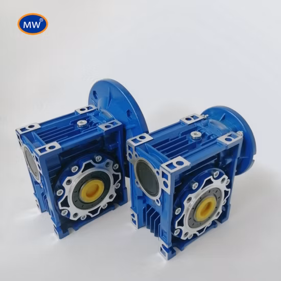 Réducteurs de réduction de vitesse à vis sans fin série Nmrv avec bride de sortie et d'entrée