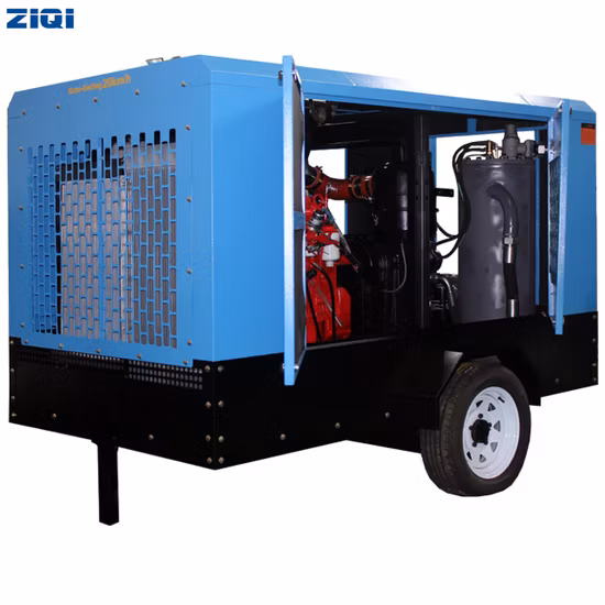 Compresseur d'air à entraînement diesel W3.2/7, 7 bars, pour marteau perforateur